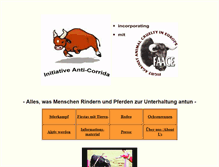 Tablet Screenshot of anti-corrida.de